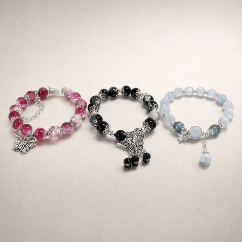 Butterfly Bracelet Set for Women | 3-Piece Y2K Bracelet Set