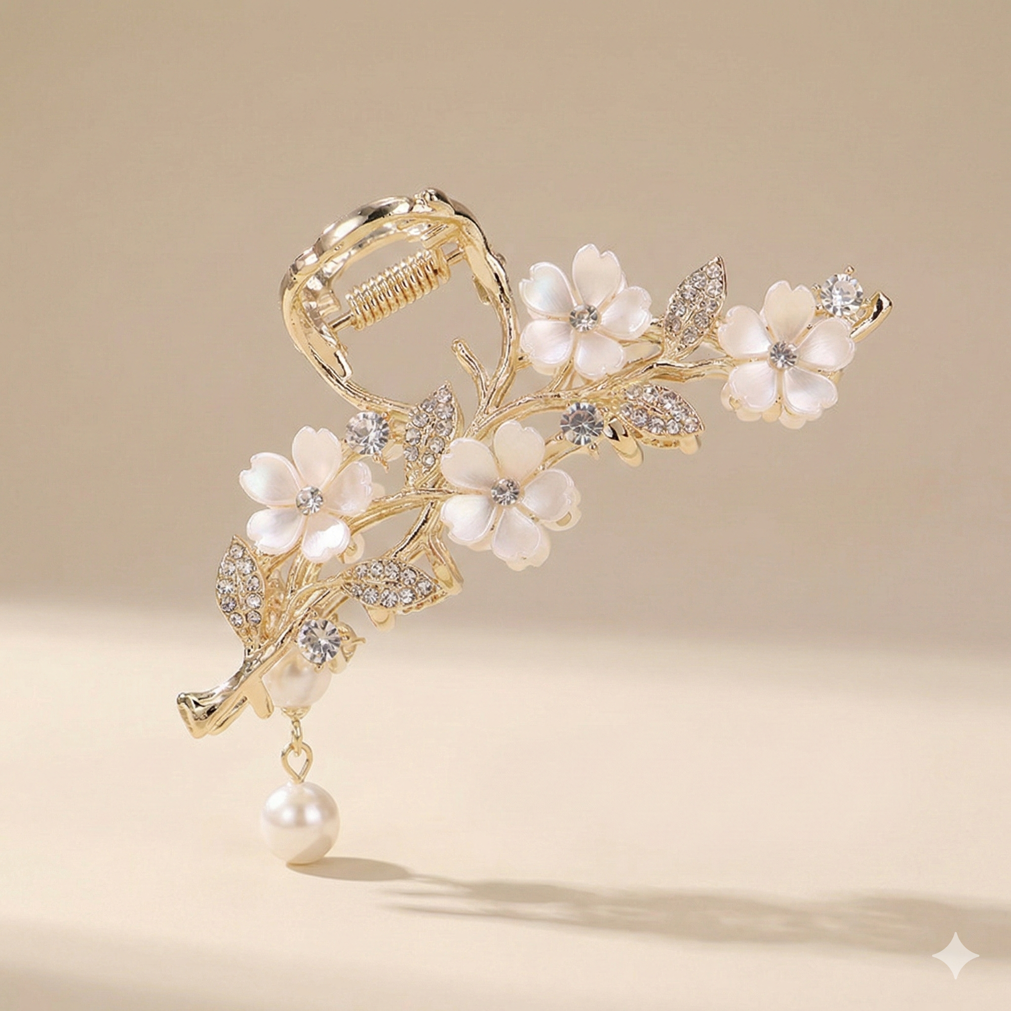 Pearl Flower Hair Clip for Women | Elegant Hair Accessory