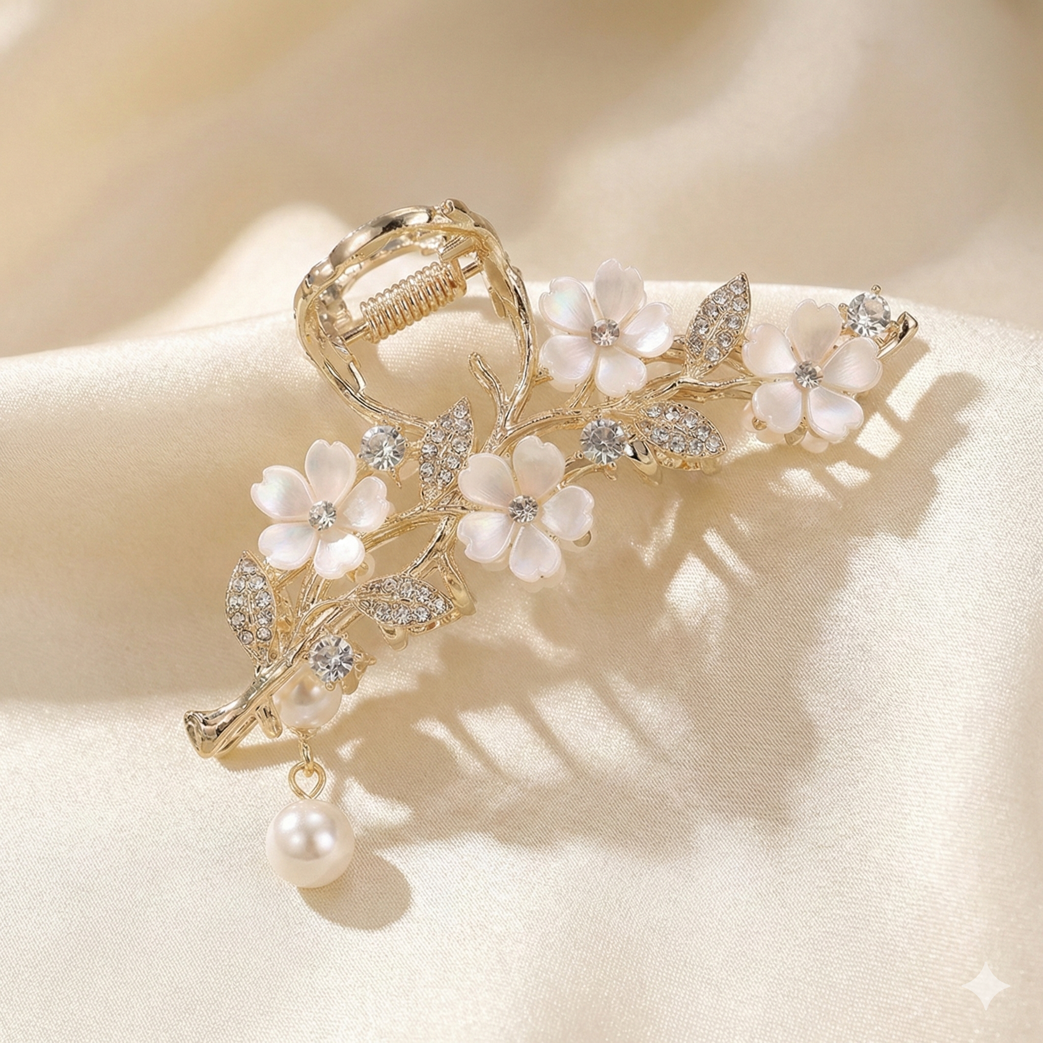 Pearl Flower Hair Clip for Women | Elegant Hair Accessory