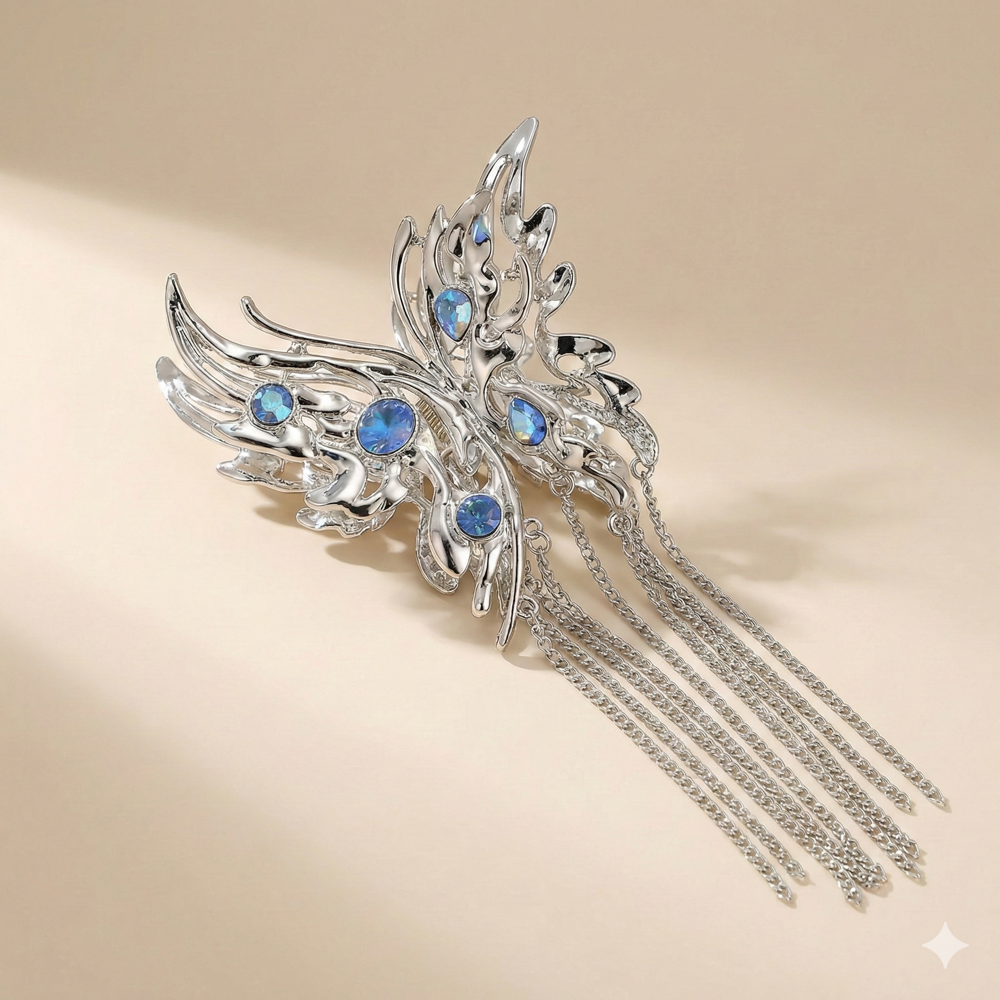 Moon Fairy Butterfly Hair Clip