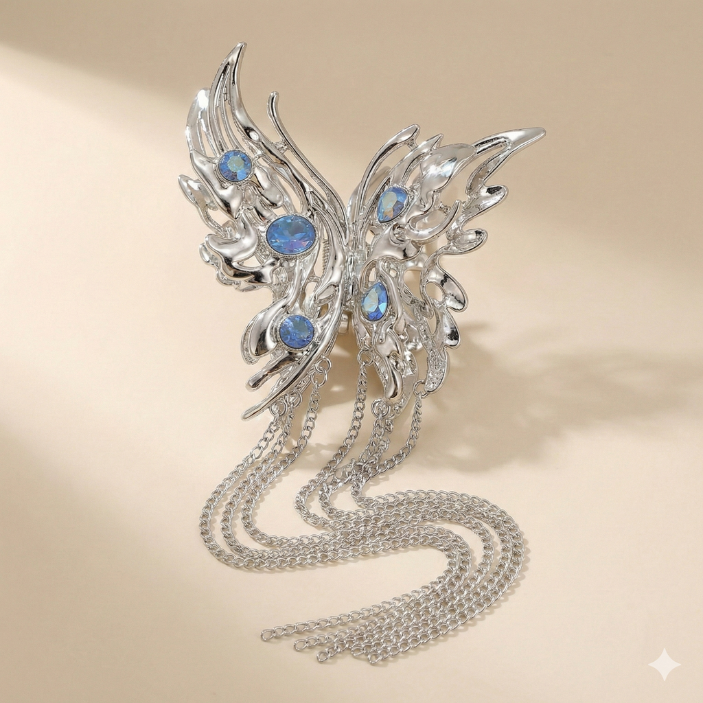 Moon Fairy Butterfly Hair Clip